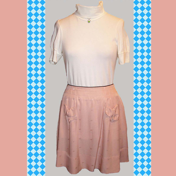 SEE by Chloe cute Silk skirt size 8 Parisian chic - Picture 1 of 8